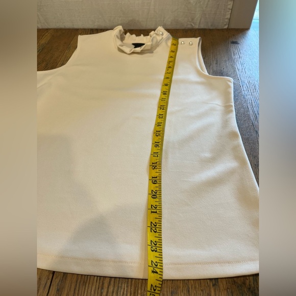 ANN TAYLOR Sleeveless Ruffle Top – Size S - Picture 5 of 8